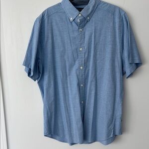 Nautica Blue Casual Button Down Shirt